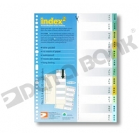 DataBank VID-12B 彩色透明分類索引 (JAN-DEC)