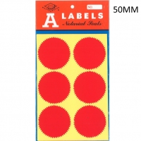 A LABELS 紅色火漆標籤50mm(24個裝)