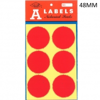 A LABELS 紅色火漆標籤48mm(24個裝)