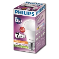 PHILIPS飛利浦  LED球膽7.5W大螺頭E27黃光