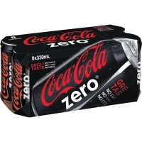 可口可樂 ZERO 汽水8罐裝 330MLx8