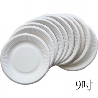 紙碟9吋 10'S 白色