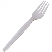 白色膠叉 6吋 24'S