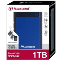 TRANSCEND StoreJet 25H3 外置硬盤 1.0TB (三層抗震)