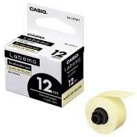CASIO XA-12YW1 12MMX5M (黃底黑字) LABEMO TAPE LINEUP