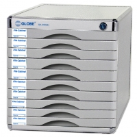 GLOBE GA300(S) 鋁塑十層有鎖桌上A4文件櫃_10S
