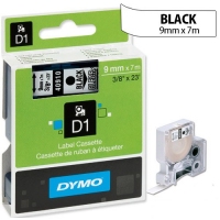 DYMO D1 40910 9MM 透明底黑字標籤 7M