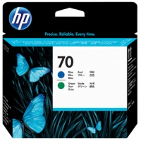HP 70 C9408A PRINTHEAD BLUE ANG GREEN (UK)