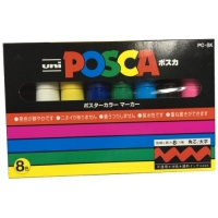 UNI POSCA PC-8K 海報彩色麥克筆 8MM (8色)