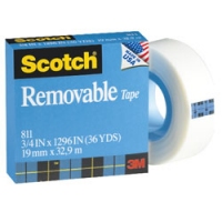 3M Scotch 811 Removable Tape 可再貼隱形膠紙 3/4...