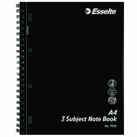 Esselte P596 A4 膠面線圈簿
